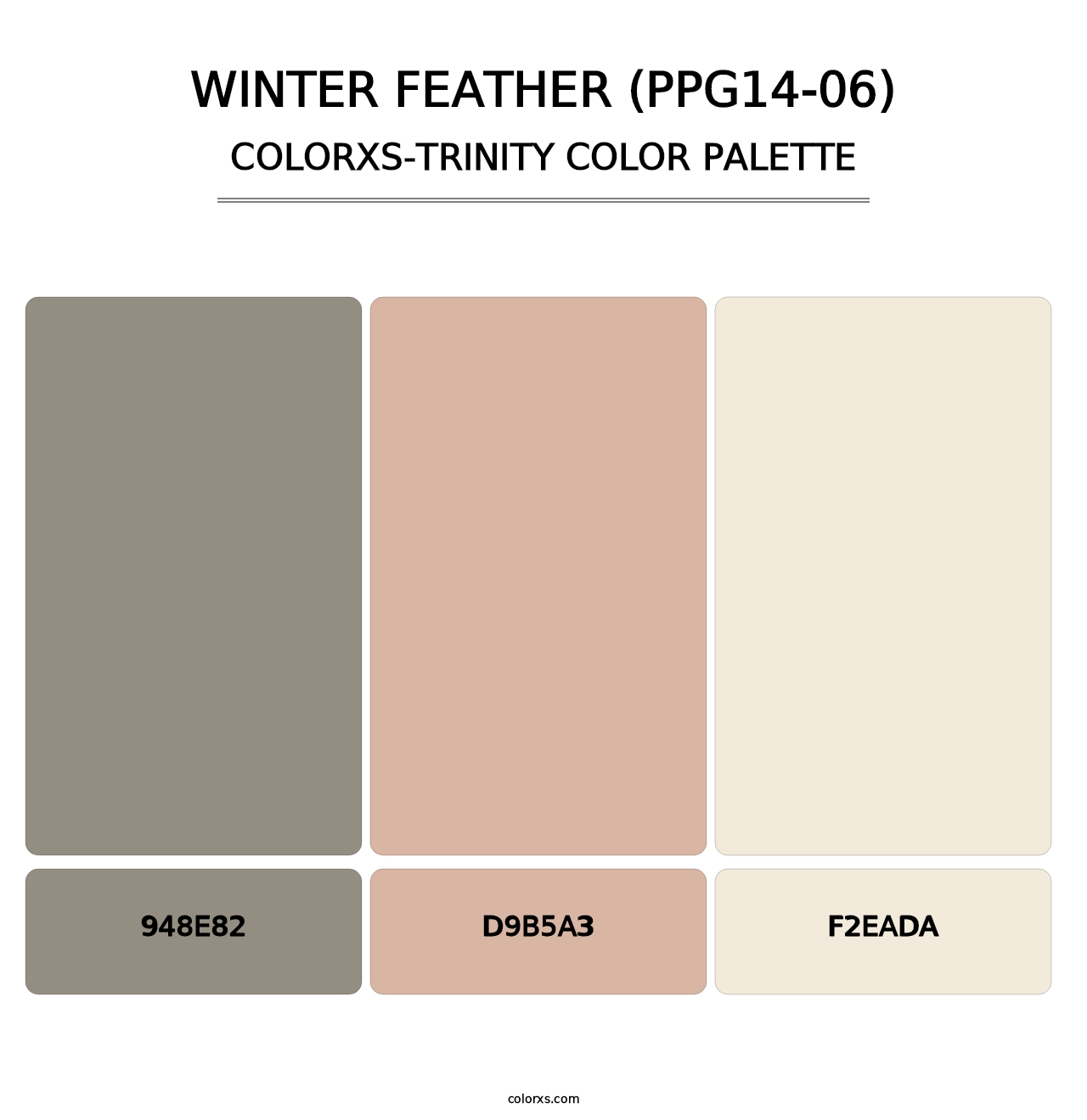 Winter Feather (PPG14-06) - Colorxs Trinity Palette