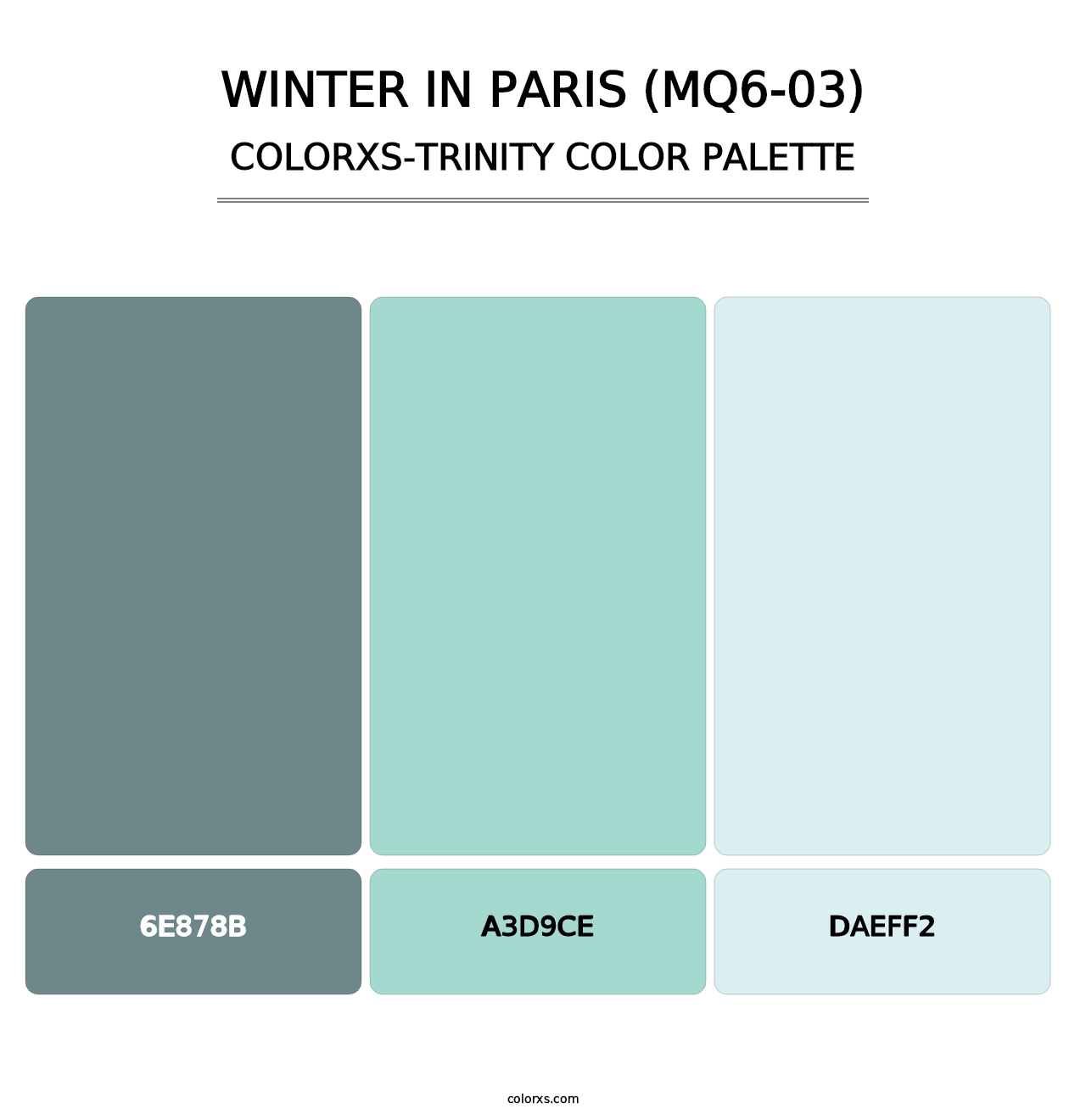 Winter In Paris (MQ6-03) - Colorxs Trinity Palette