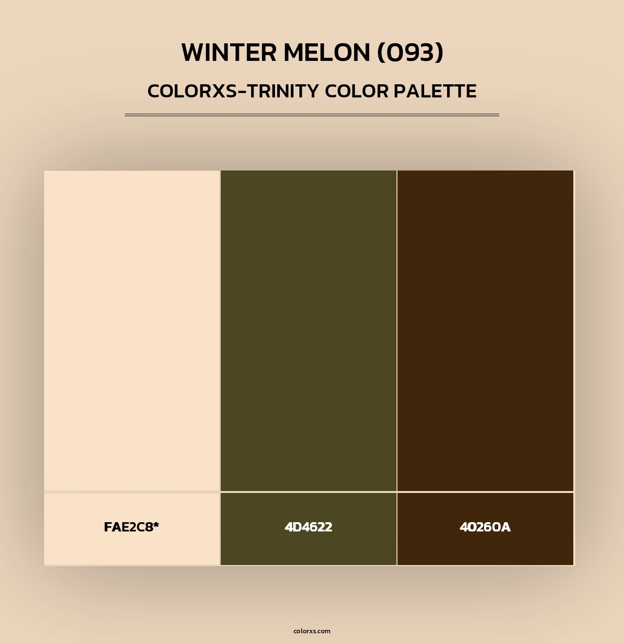 Winter Melon (093) - Colorxs Trinity Palette
