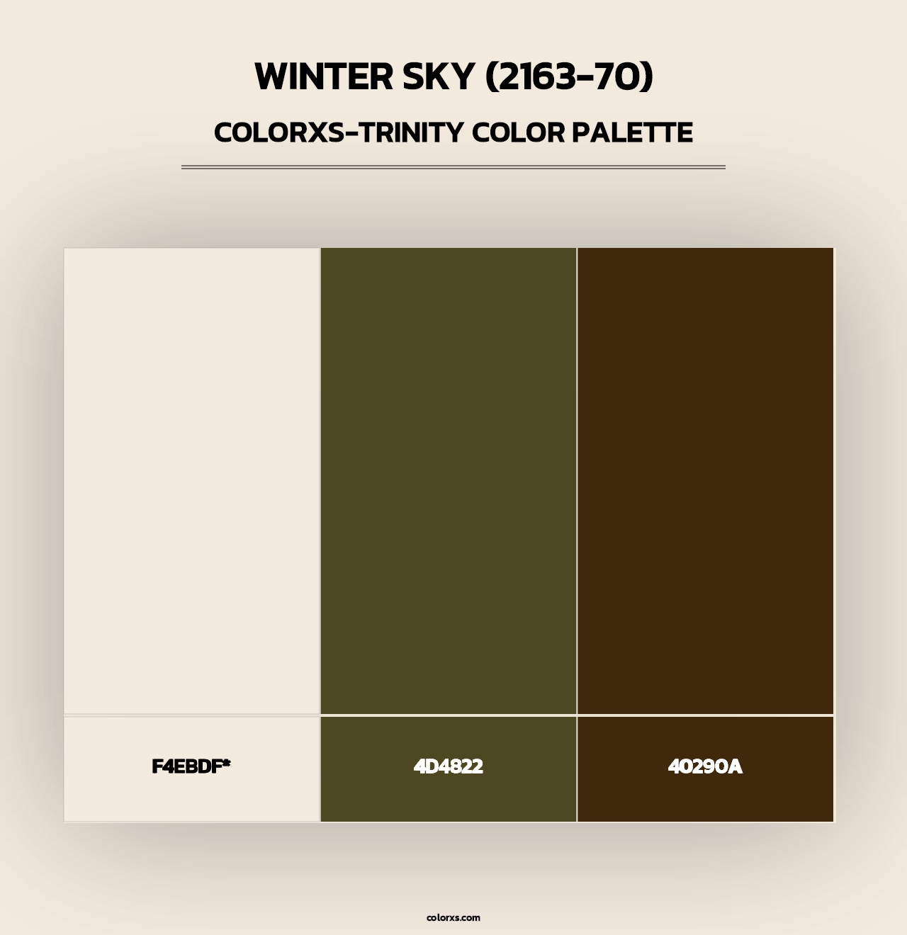 Winter Sky (2163-70) - Colorxs Trinity Palette