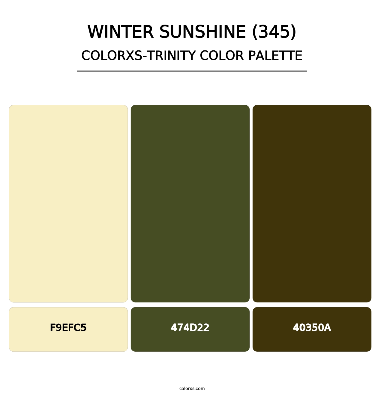 Winter Sunshine (345) - Colorxs Trinity Palette