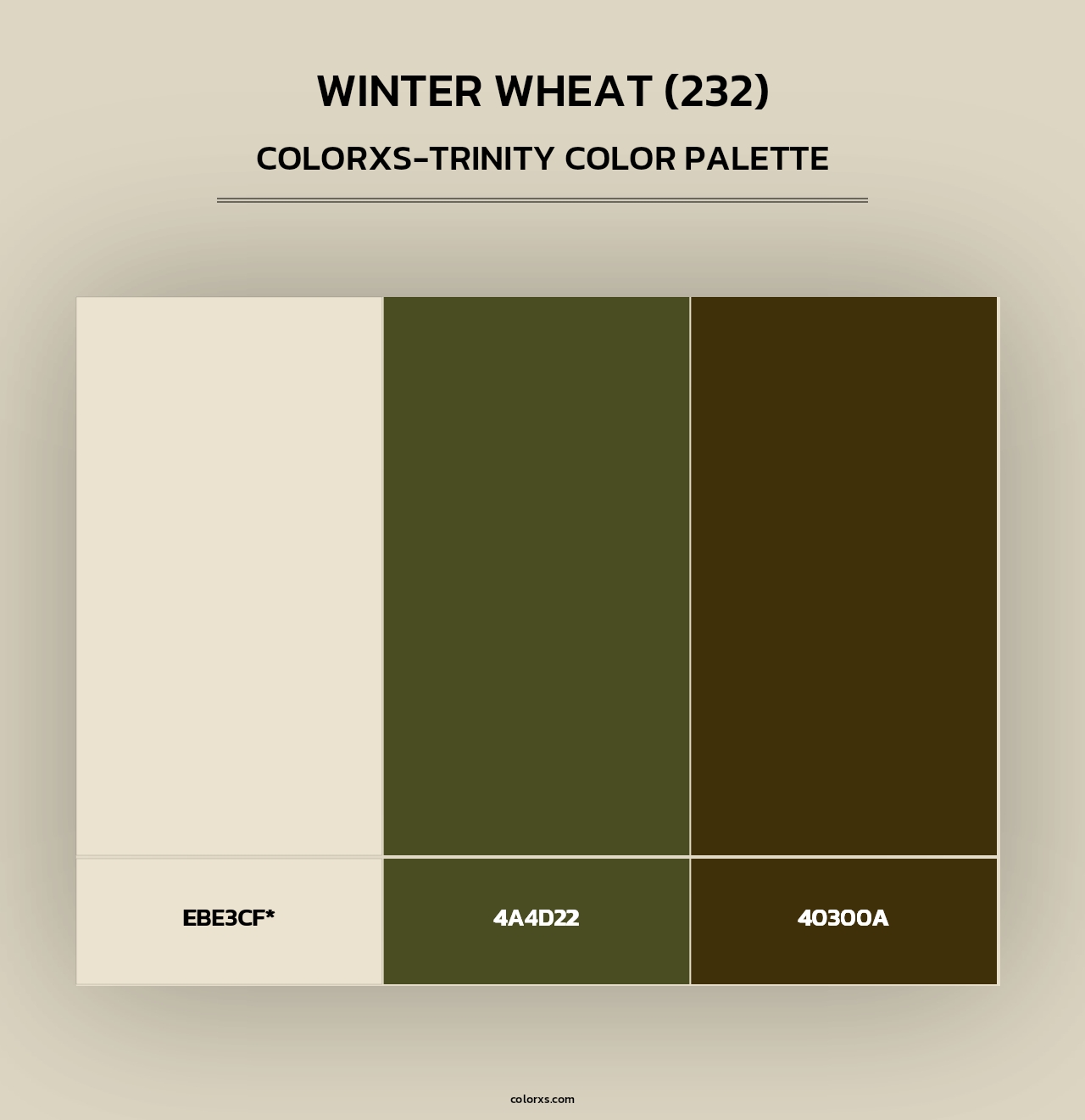 Winter Wheat (232) - Colorxs Trinity Palette