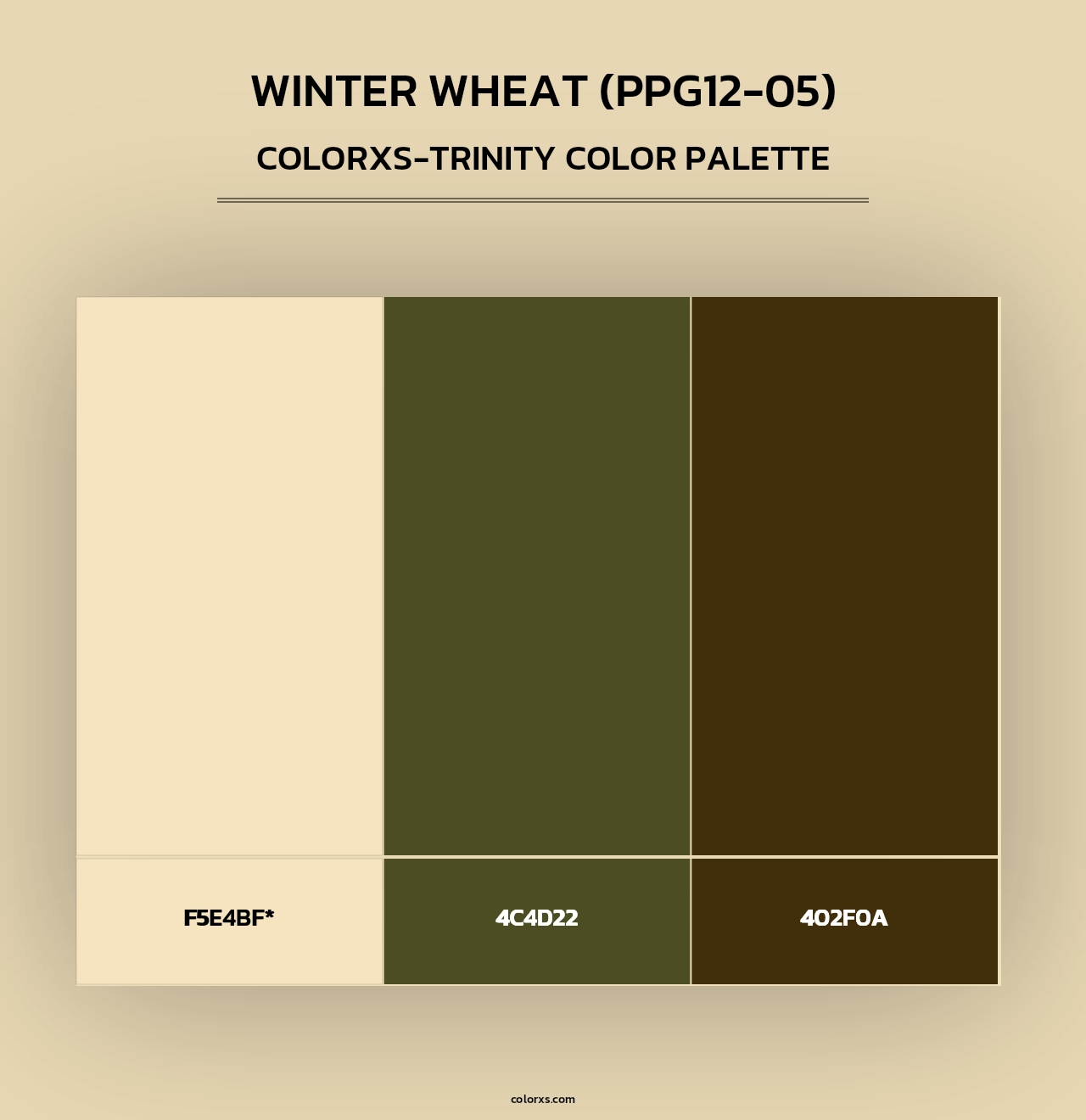 Winter Wheat (PPG12-05) - Colorxs Trinity Palette