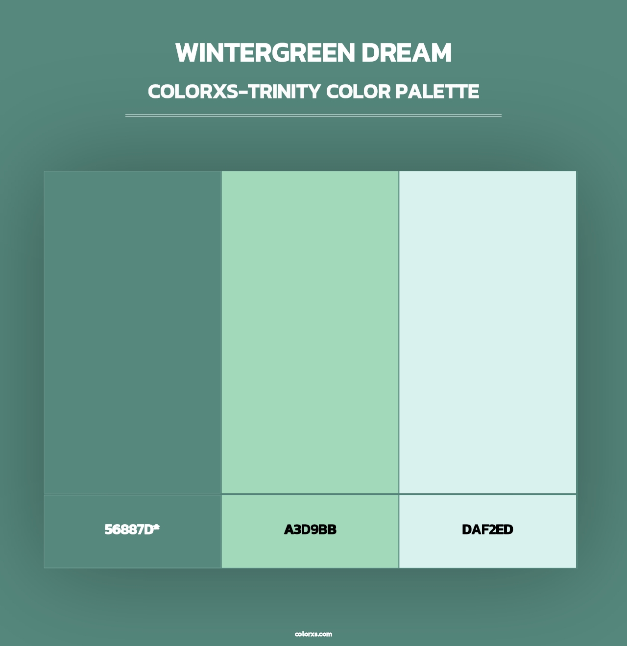 Wintergreen Dream - Colorxs Trinity Palette