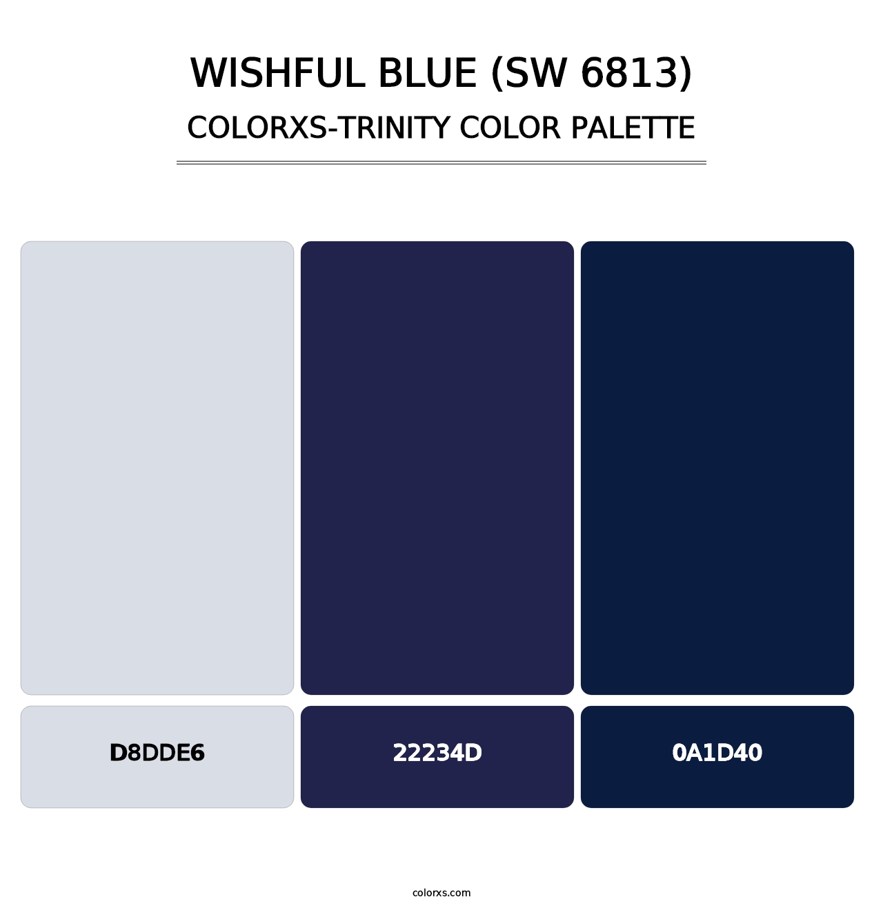 Wishful Blue (SW 6813) - Colorxs Trinity Palette