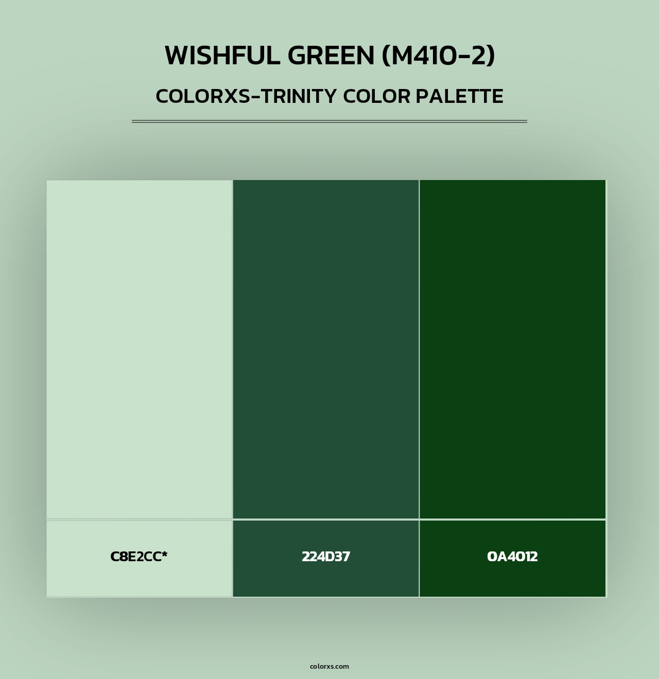 Wishful Green (M410-2) - Colorxs Trinity Palette