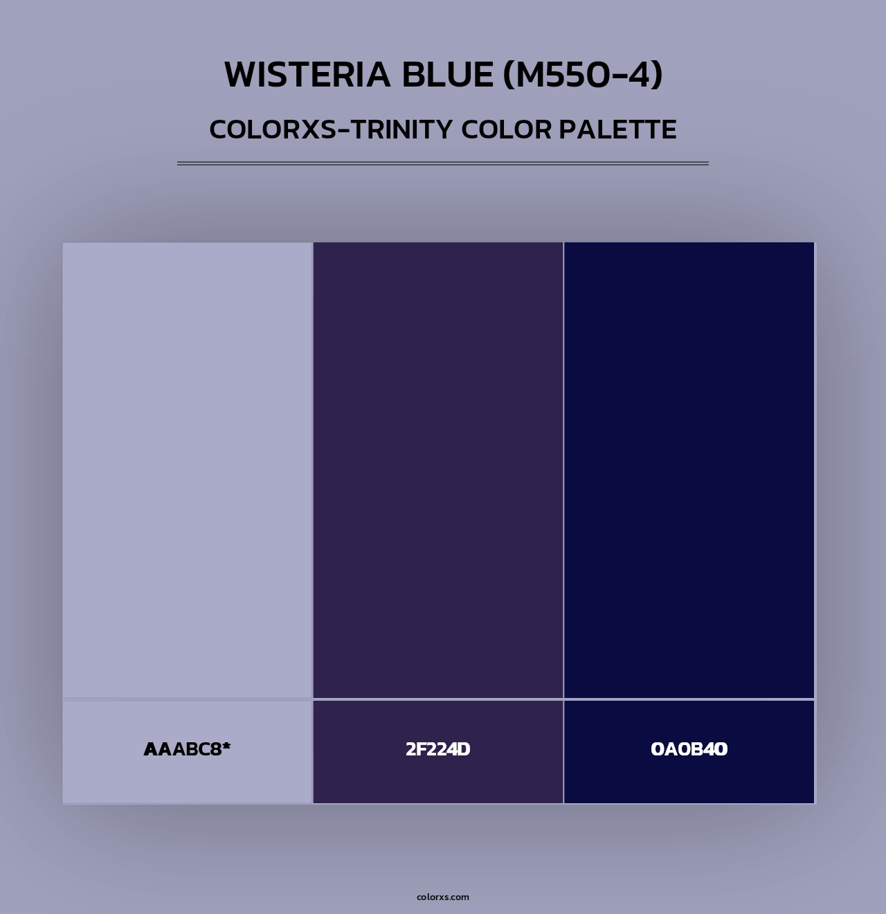 Wisteria Blue (M550-4) - Colorxs Trinity Palette