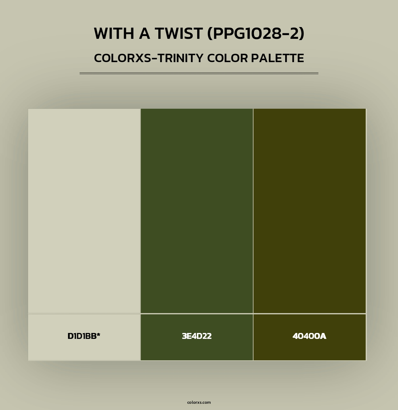 With A Twist (PPG1028-2) - Colorxs Trinity Palette