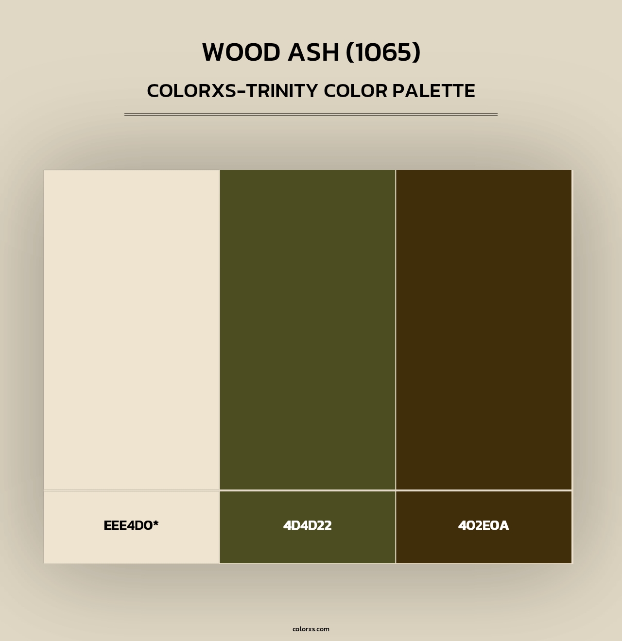 Wood Ash (1065) - Colorxs Trinity Palette