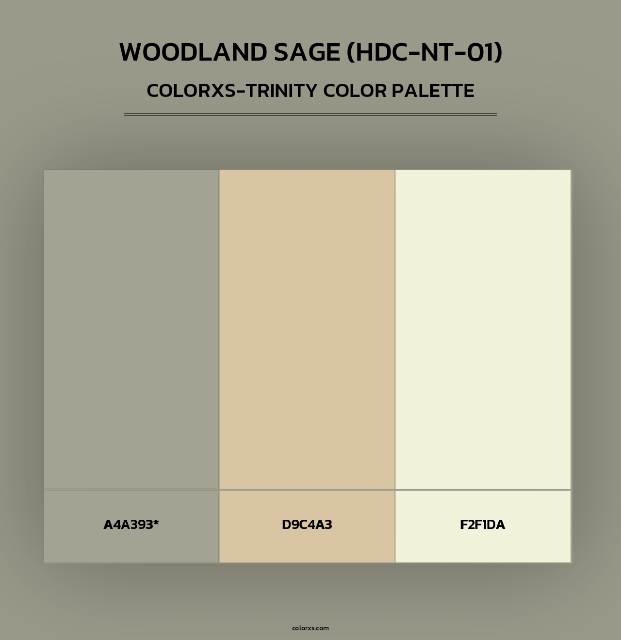 Woodland Sage (HDC-NT-01) - Colorxs Trinity Palette