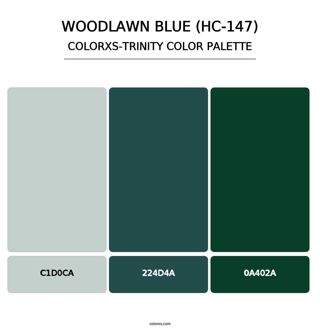 Woodlawn Blue (HC-147) - Colorxs Trinity Palette