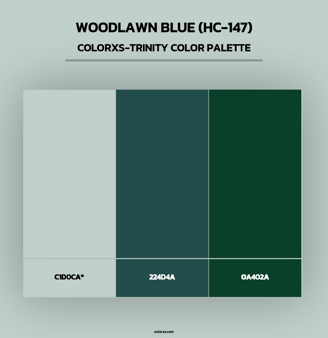 Woodlawn Blue (HC-147) - Colorxs Trinity Palette