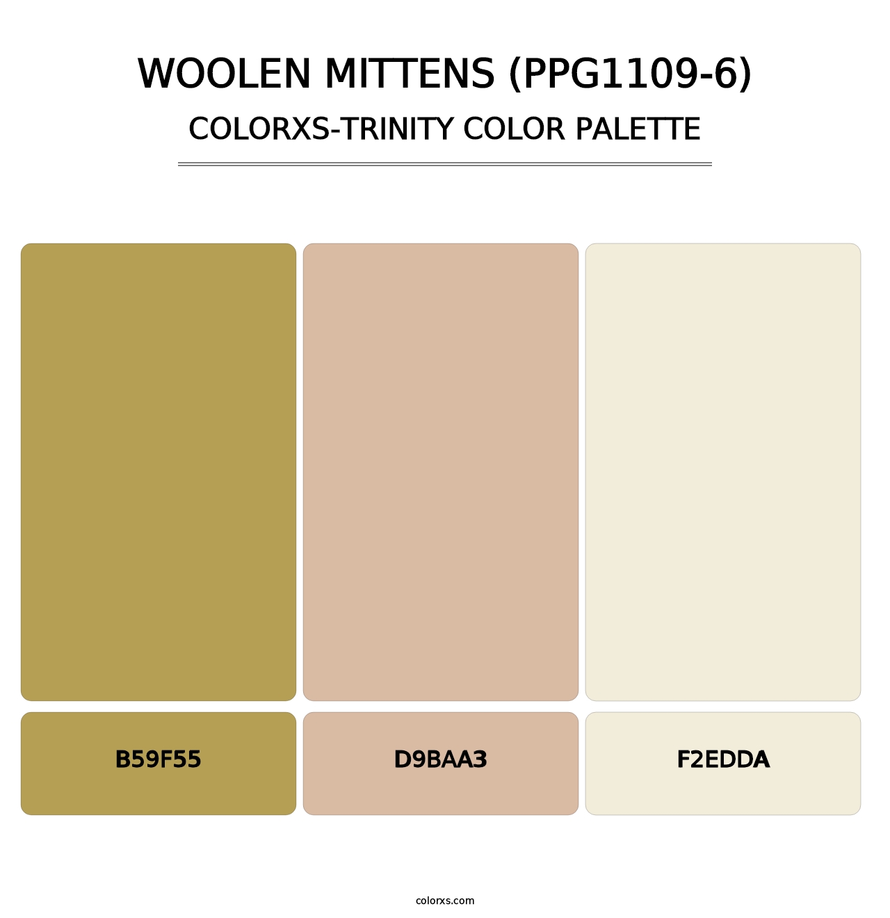 Woolen Mittens (PPG1109-6) - Colorxs Trinity Palette