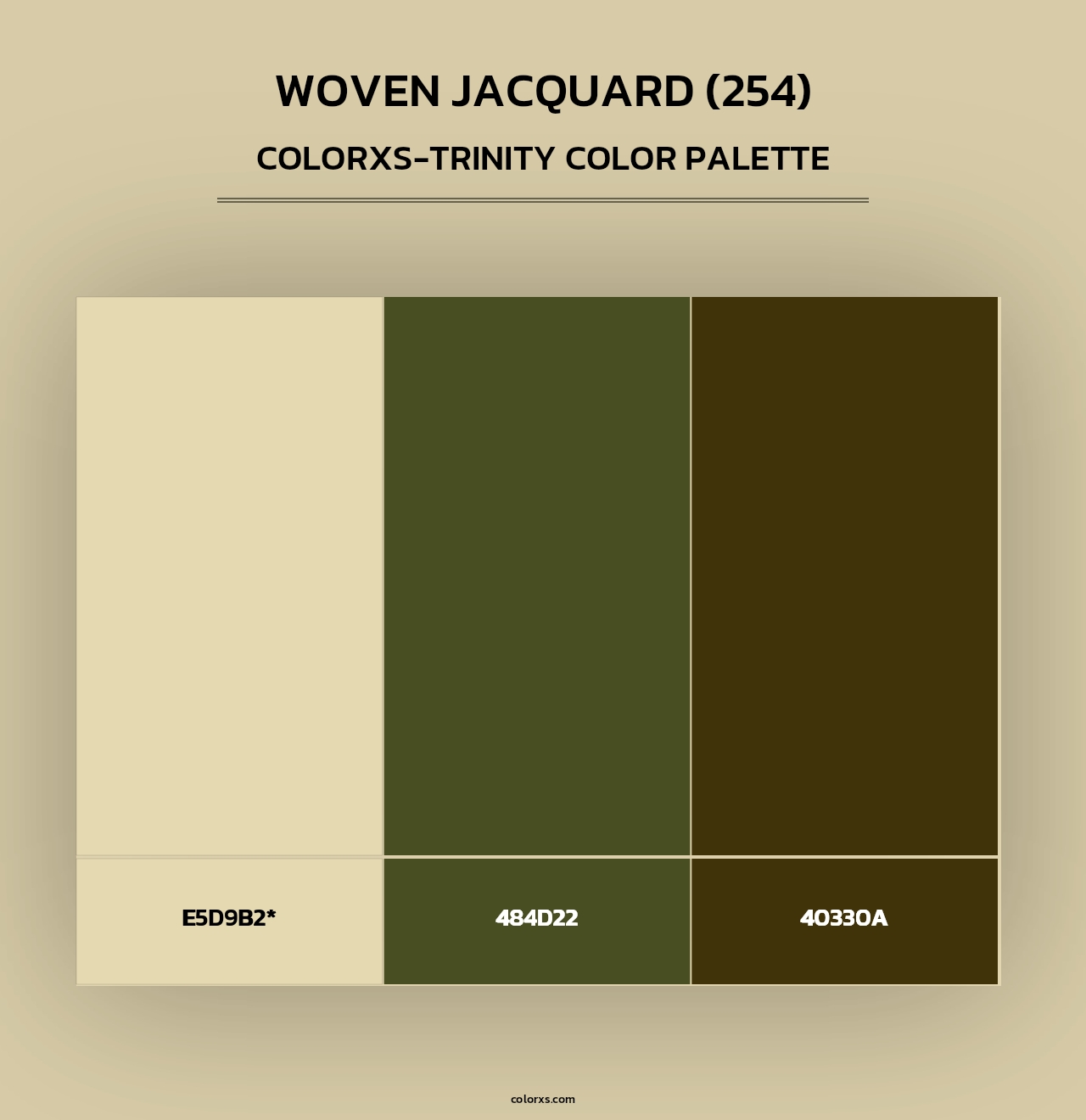Woven Jacquard (254) - Colorxs Trinity Palette
