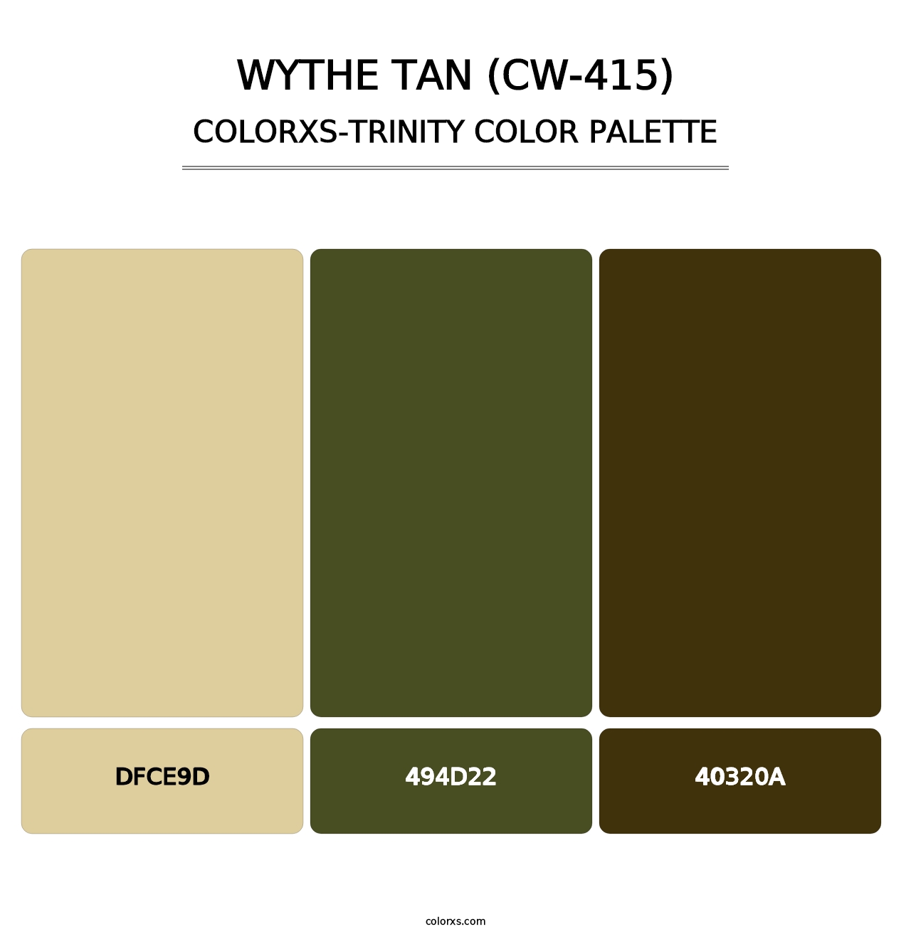 Wythe Tan (CW-415) - Colorxs Trinity Palette
