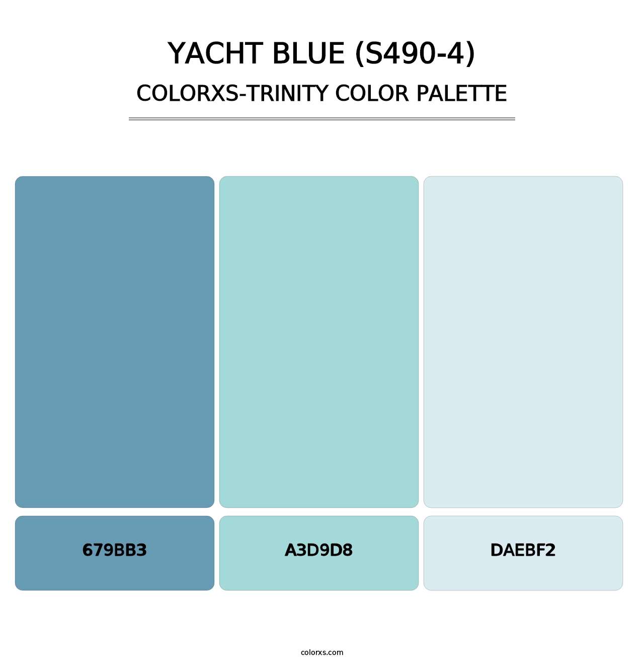 Yacht Blue (S490-4) - Colorxs Trinity Palette