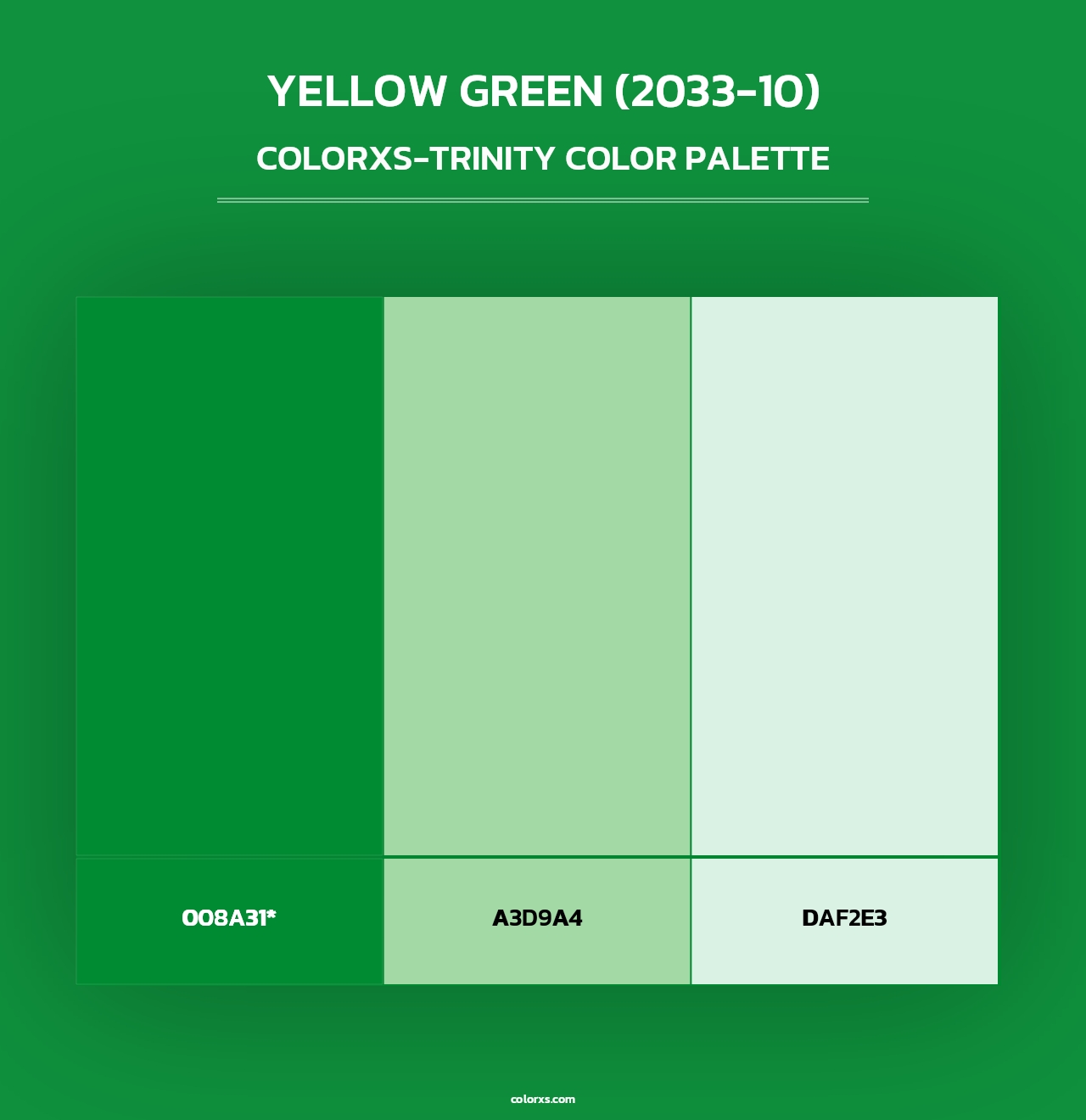 Yellow Green (2033-10) - Colorxs Trinity Palette