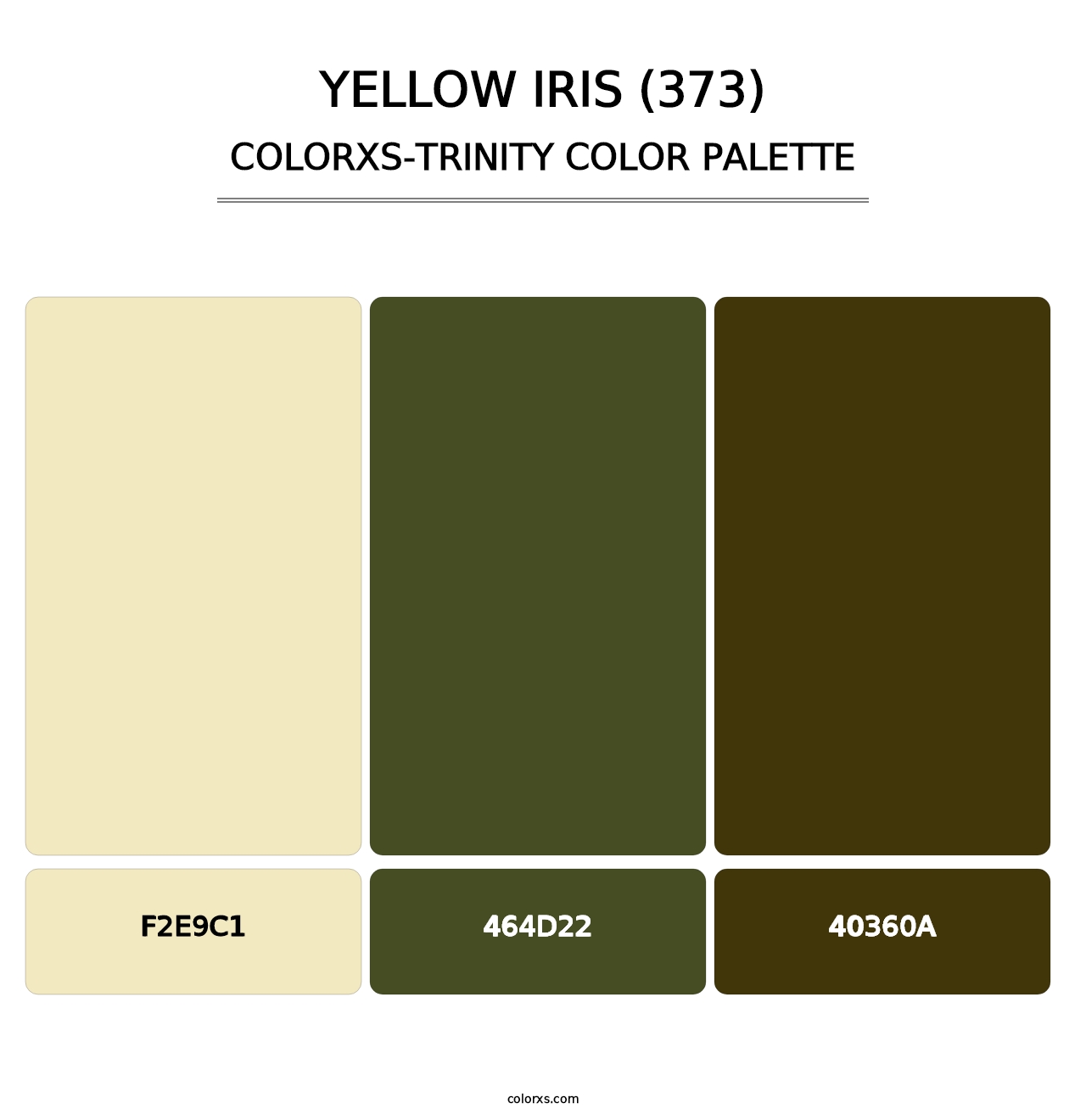 Yellow Iris (373) - Colorxs Trinity Palette