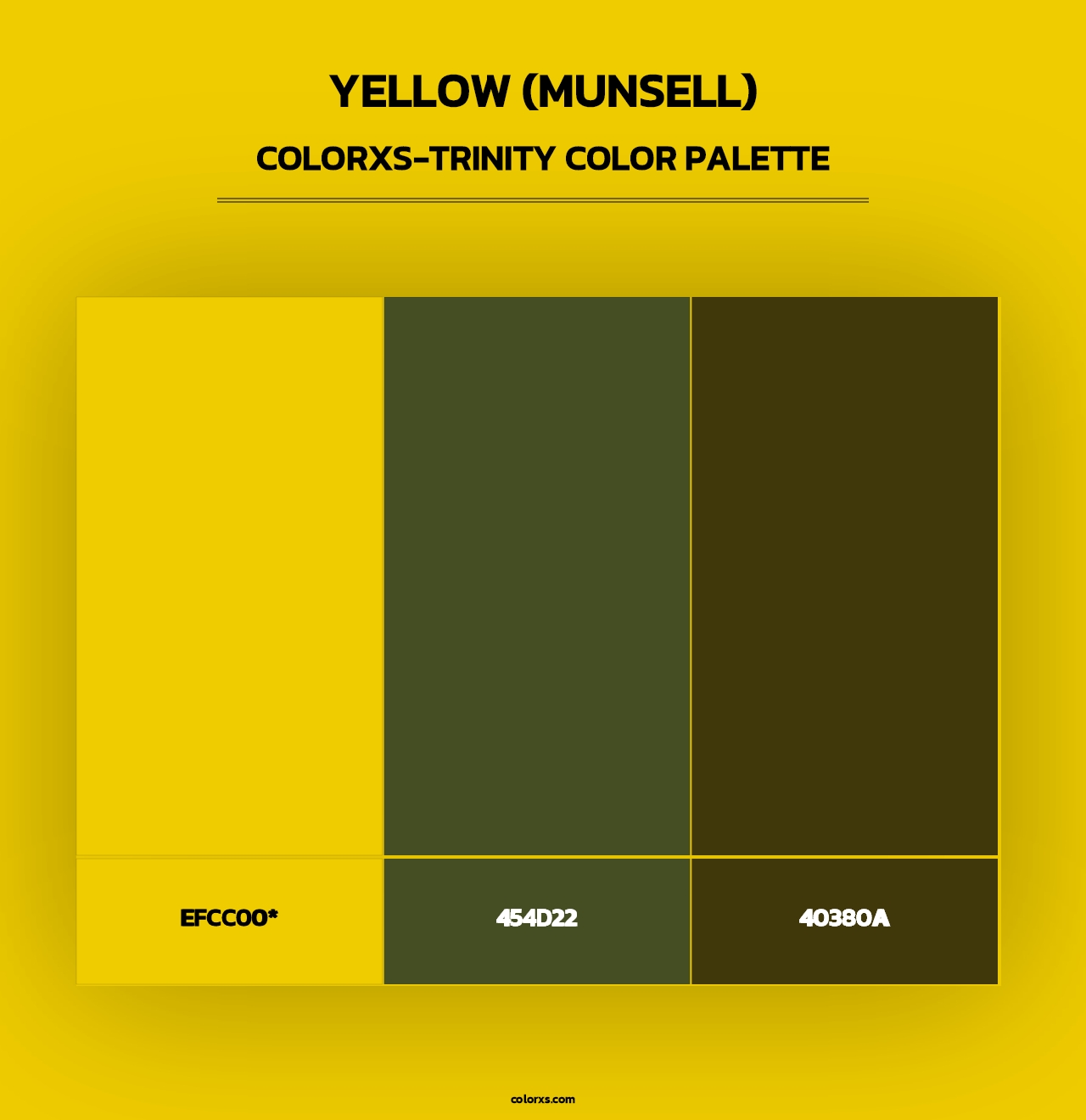 Yellow (Munsell) - Colorxs Trinity Palette