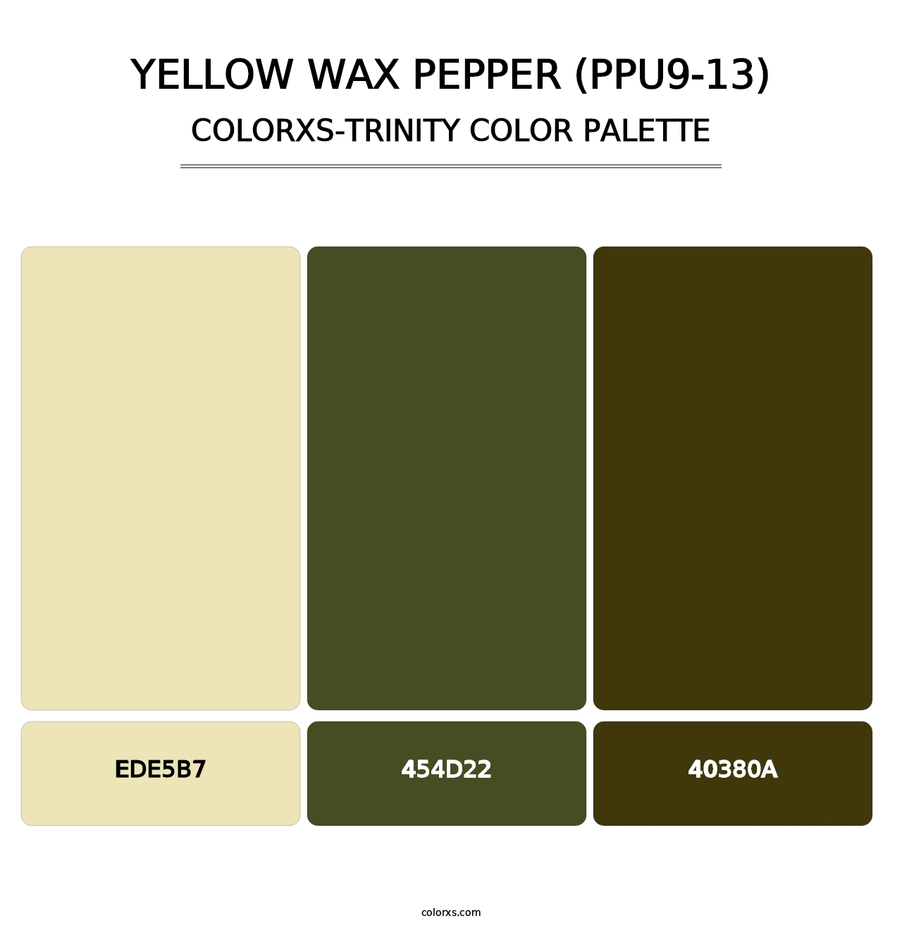 Yellow Wax Pepper (PPU9-13) - Colorxs Trinity Palette
