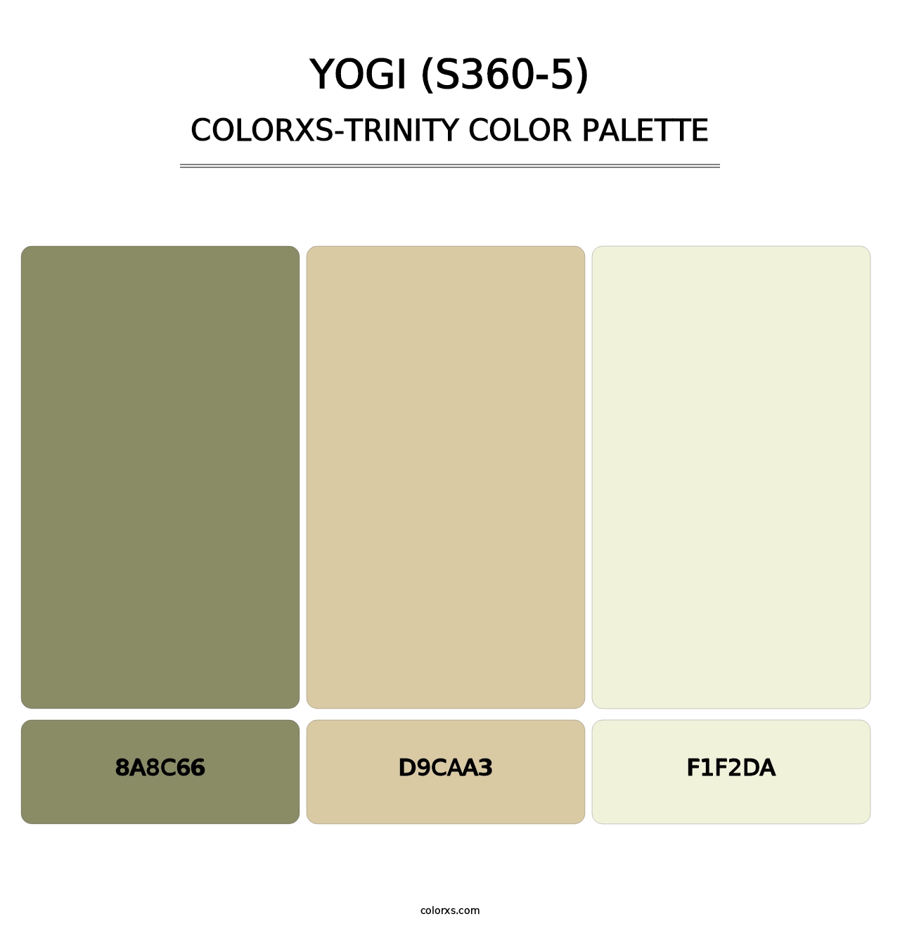Yogi (S360-5) - Colorxs Trinity Palette