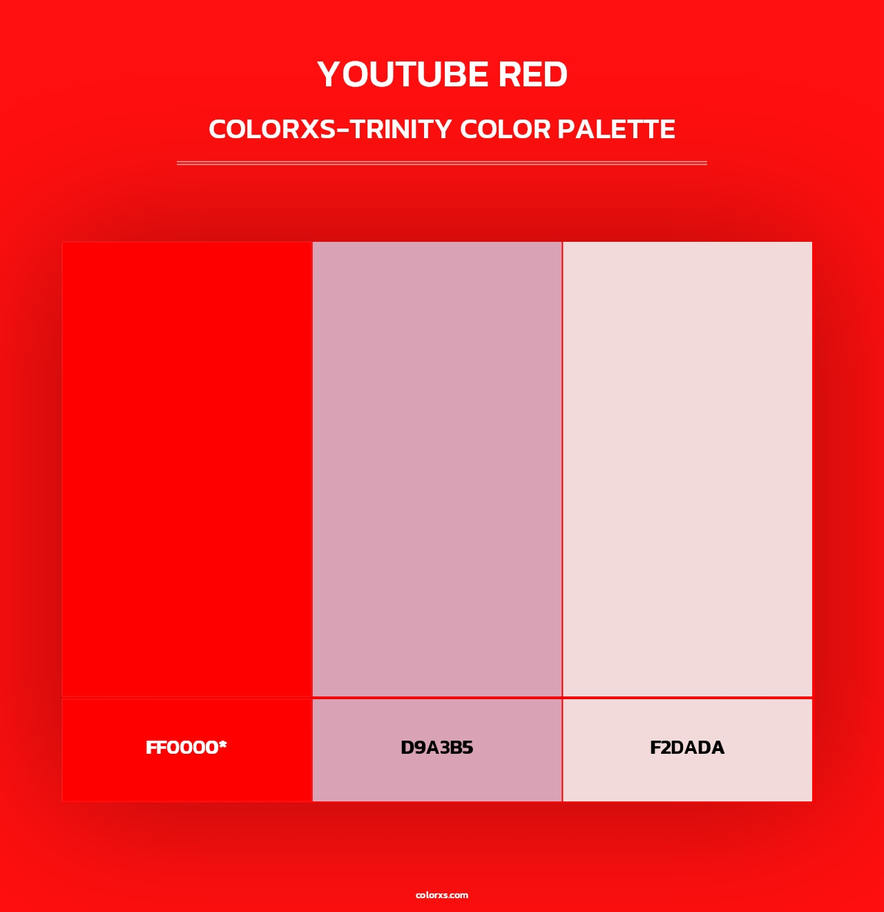 YouTube Red - Colorxs Trinity Palette