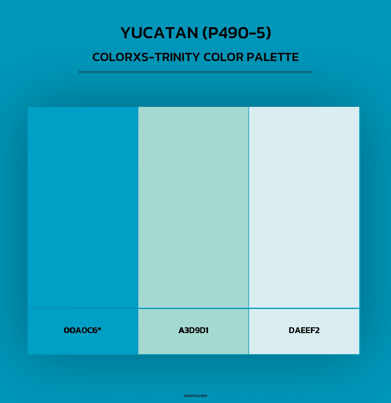 Yucatan (P490-5) - Colorxs Trinity Palette