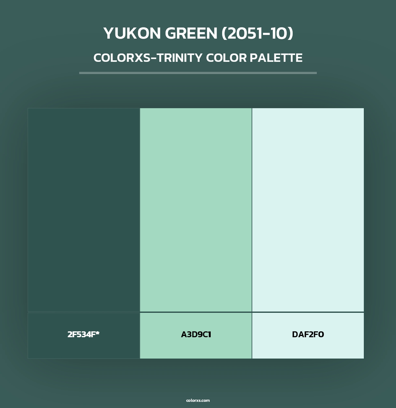Yukon Green (2051-10) - Colorxs Trinity Palette