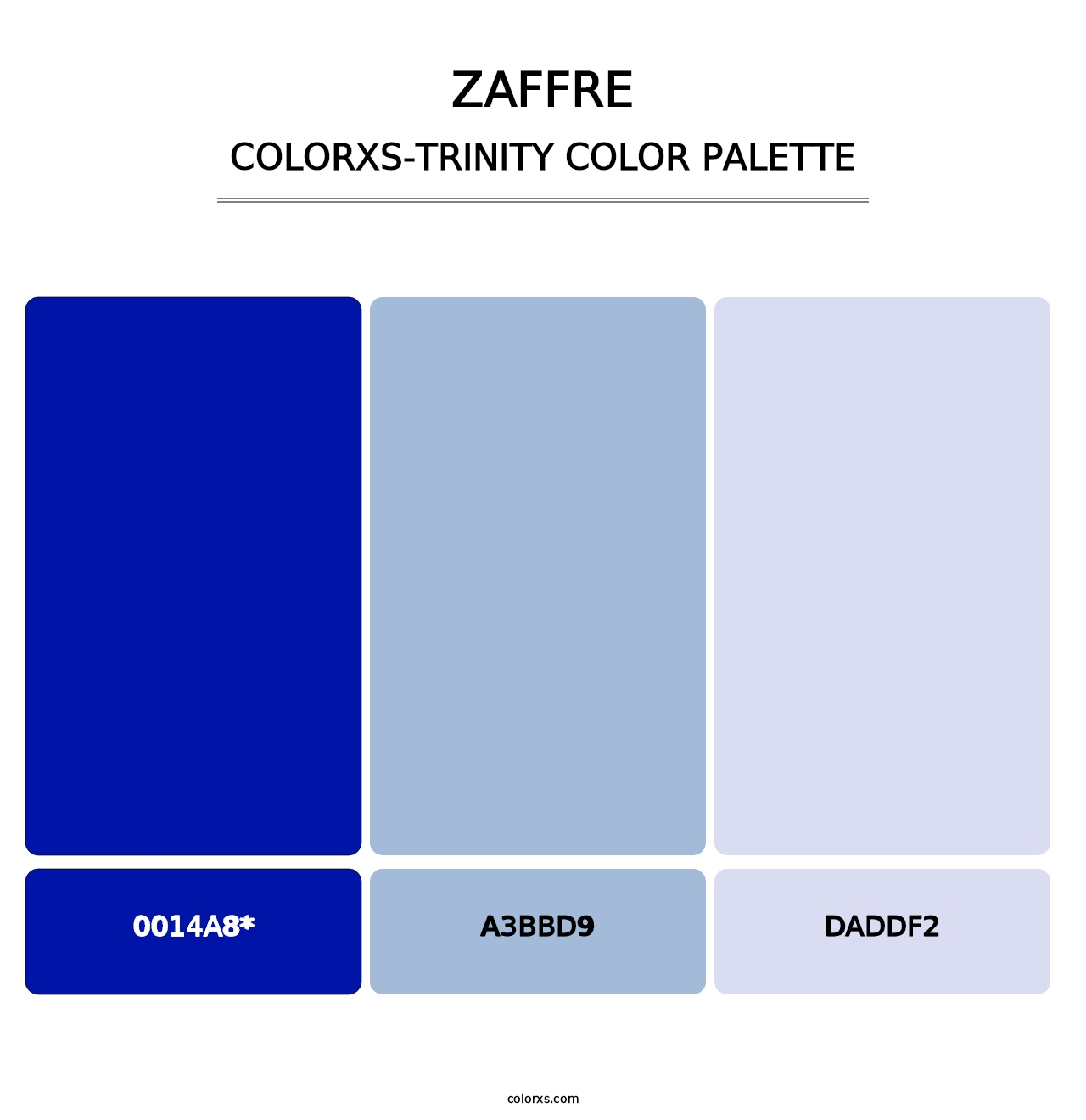 Zaffre - Colorxs Trinity Palette