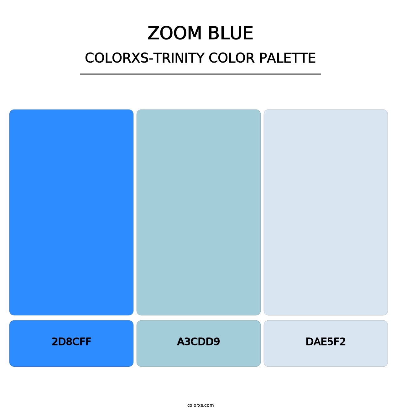 Zoom Blue - Colorxs Trinity Palette