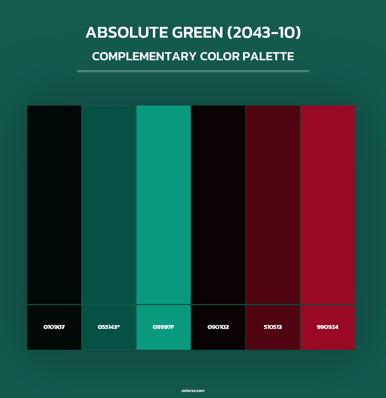 Absolute Green (2043-10) - Complementary Color Palette