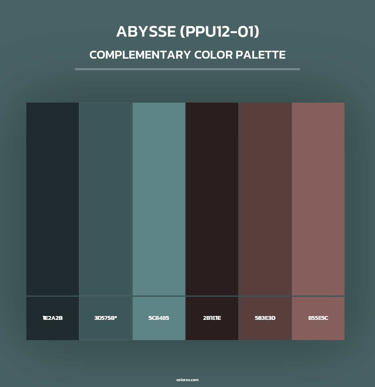 Abysse (PPU12-01) - Complementary Color Palette