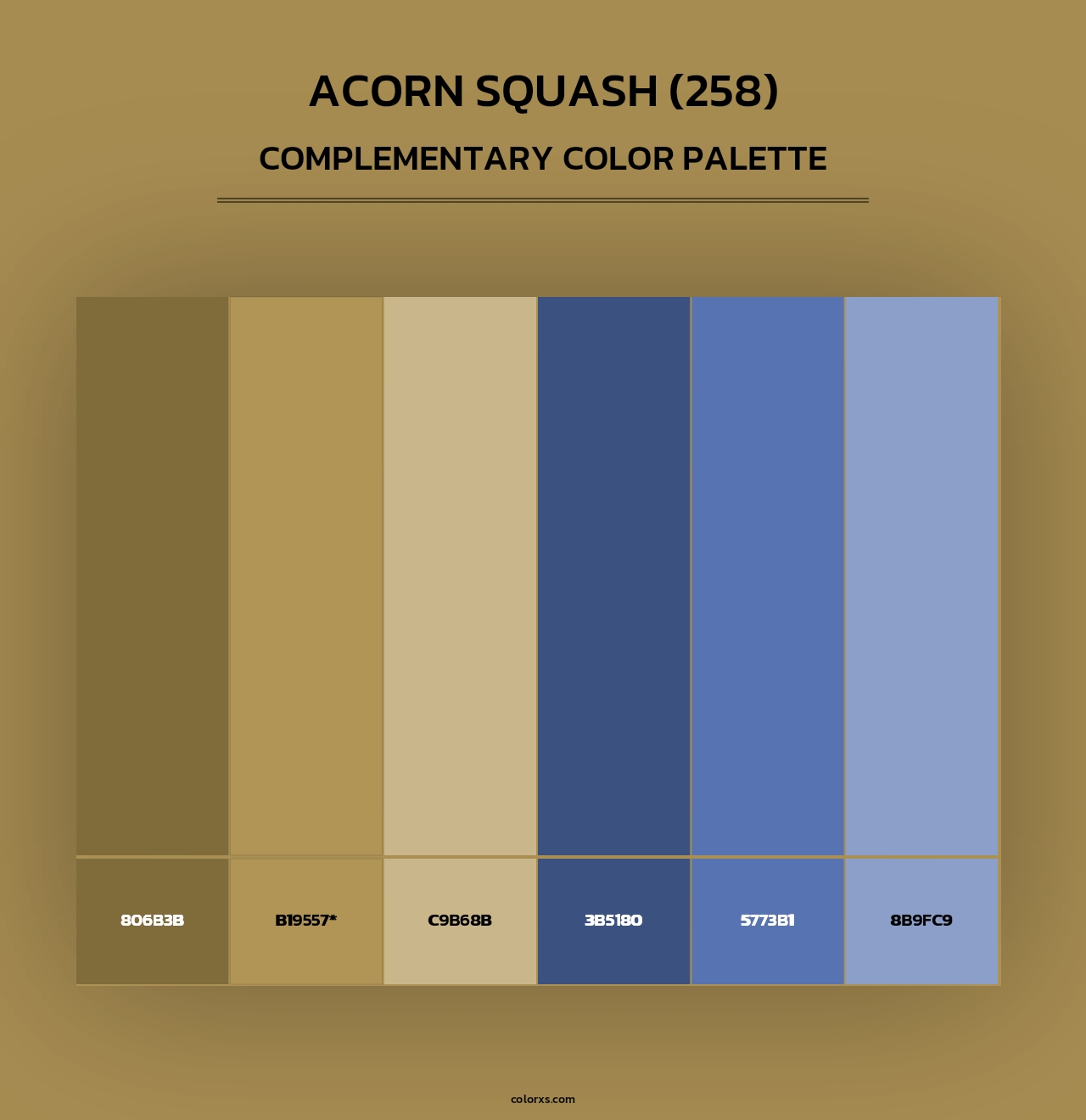 Acorn Squash (258) - Complementary Color Palette