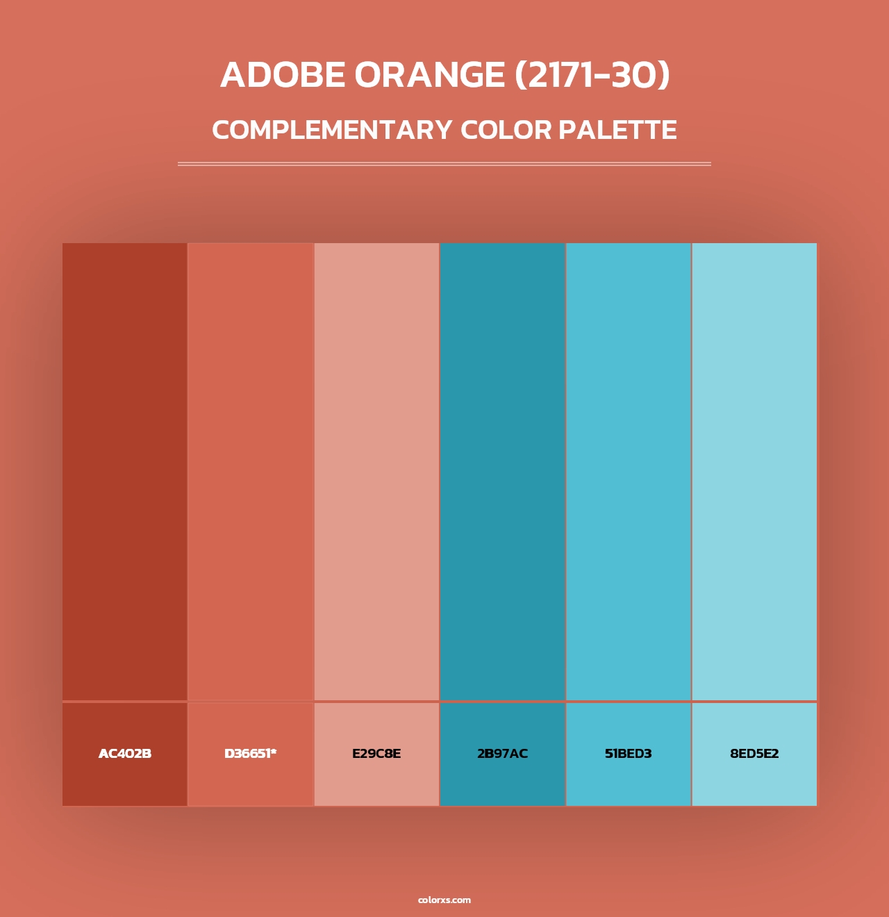 Adobe Orange (2171-30) - Complementary Color Palette