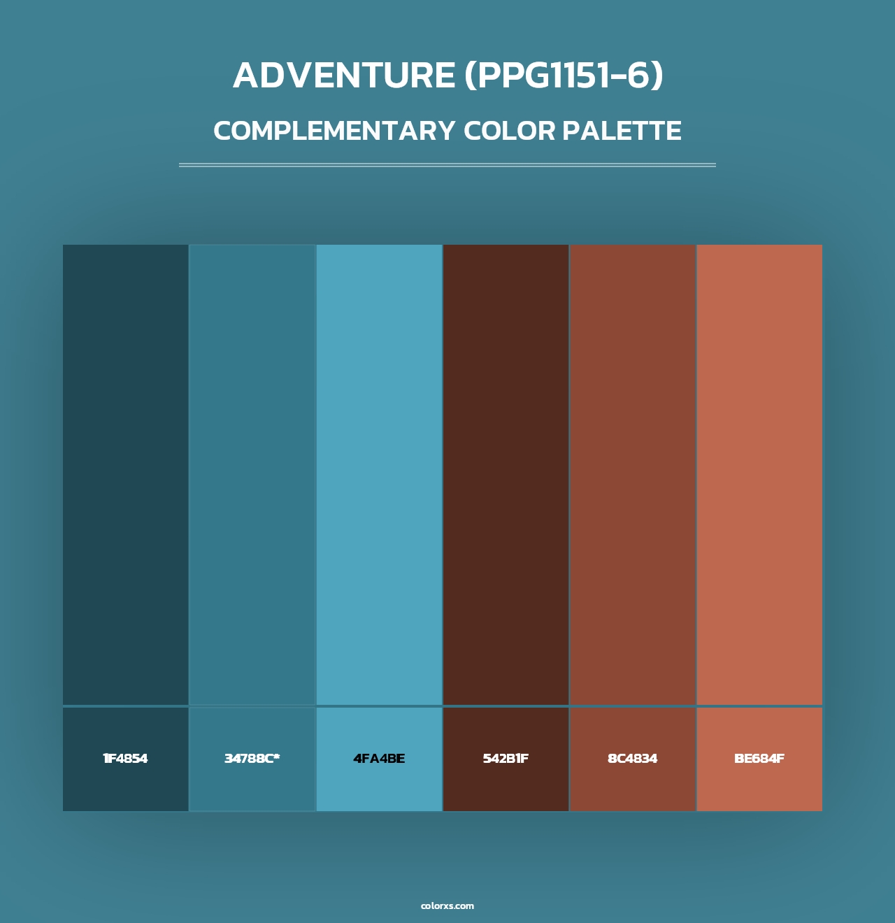 Adventure (PPG1151-6) - Complementary Color Palette