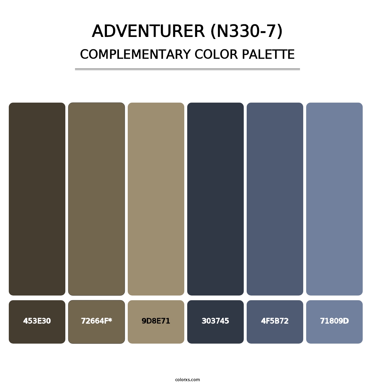 Adventurer (N330-7) - Complementary Color Palette