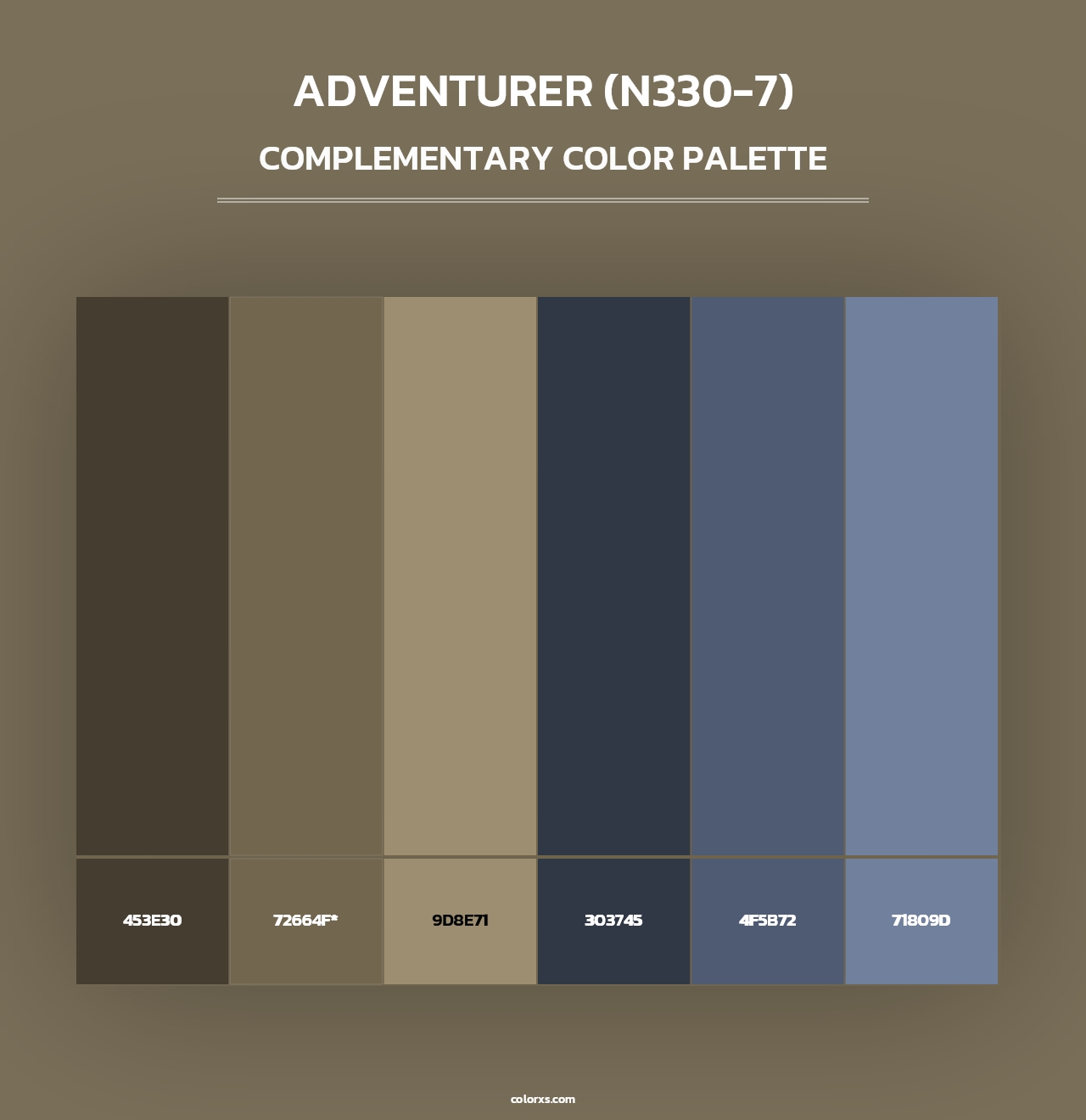Adventurer (N330-7) - Complementary Color Palette