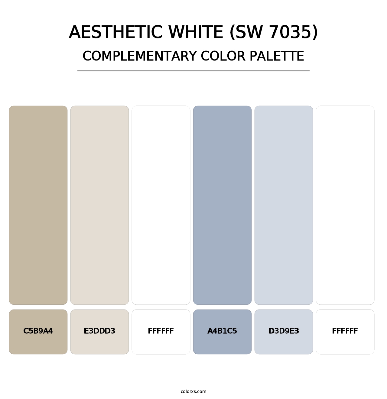 Aesthetic White (SW 7035) - Complementary Color Palette