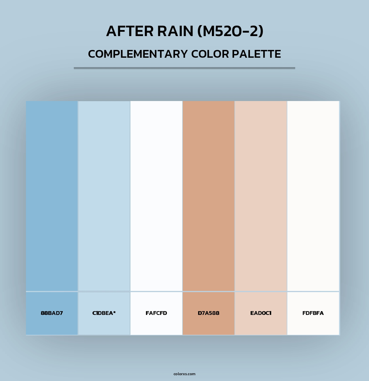 After Rain (M520-2) - Complementary Color Palette