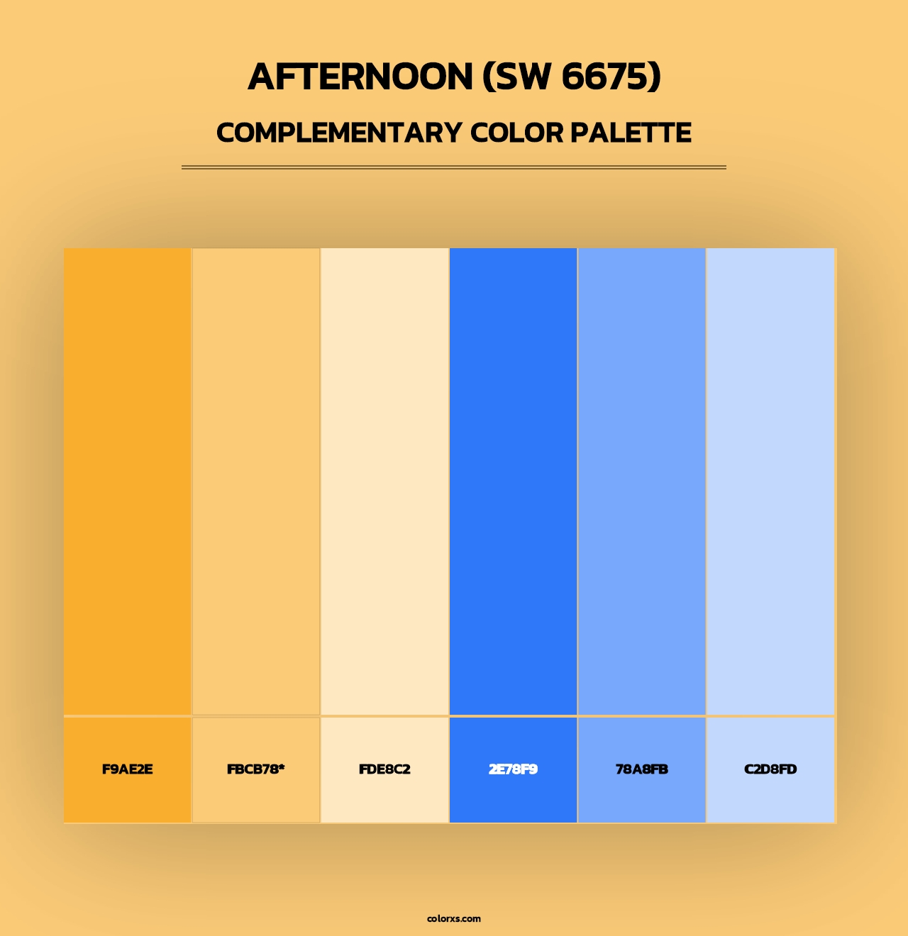 Afternoon (SW 6675) - Complementary Color Palette