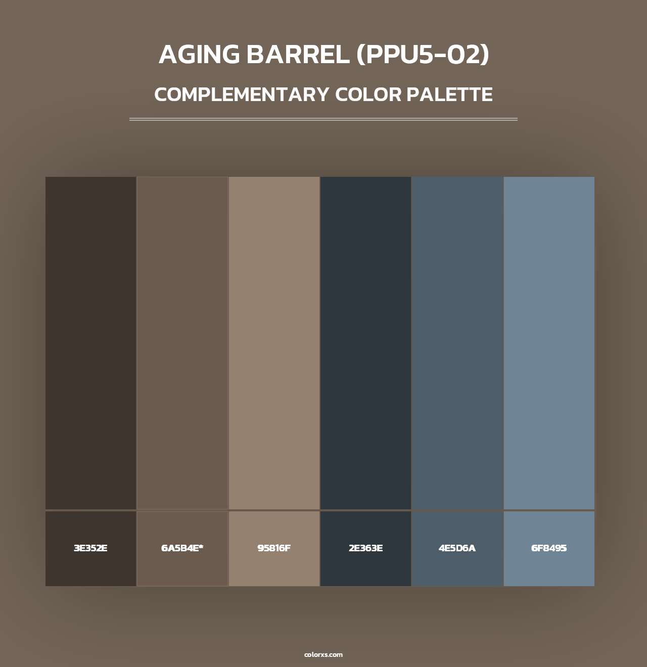 Aging Barrel (PPU5-02) - Complementary Color Palette
