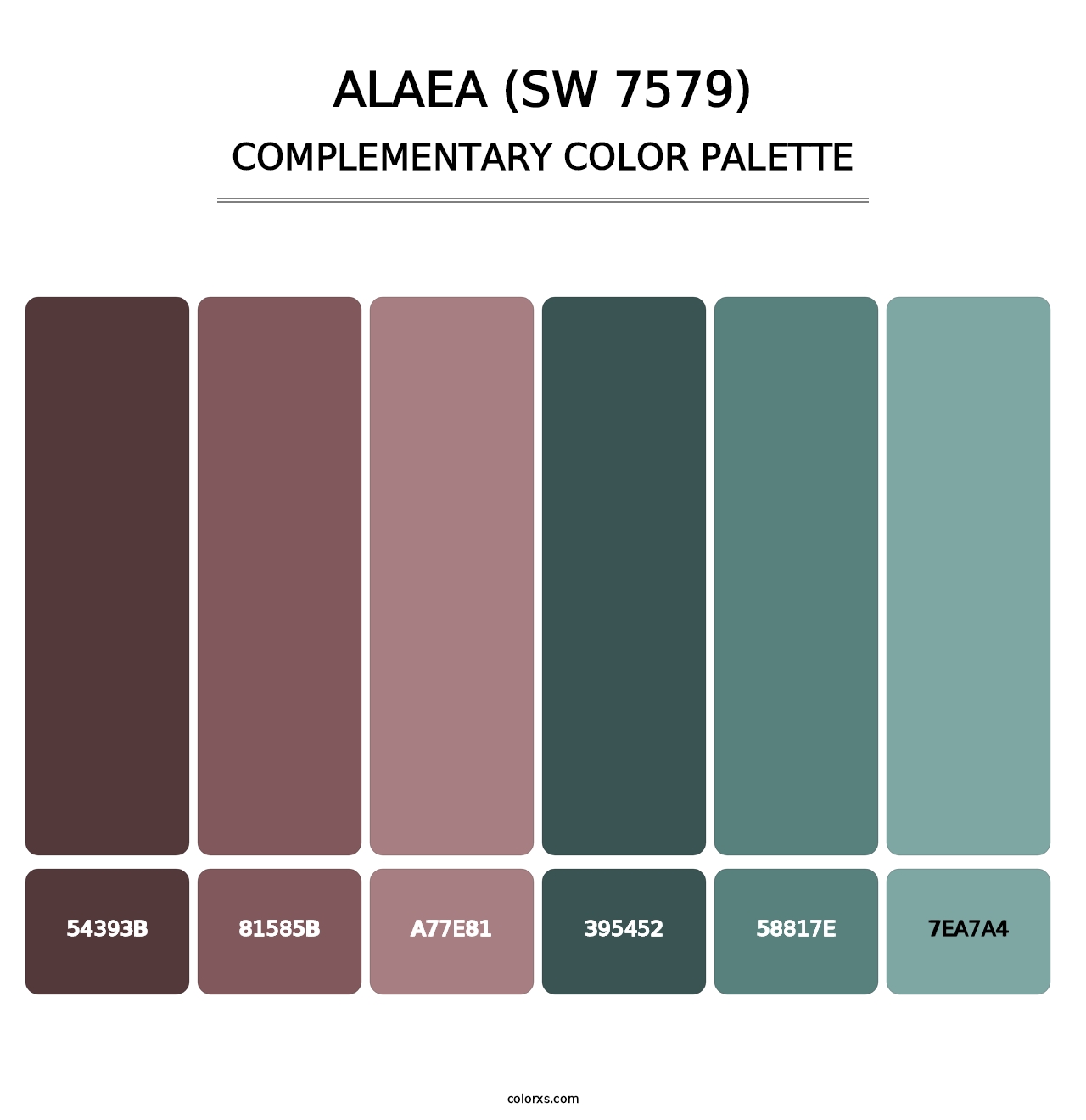 Alaea (SW 7579) - Complementary Color Palette