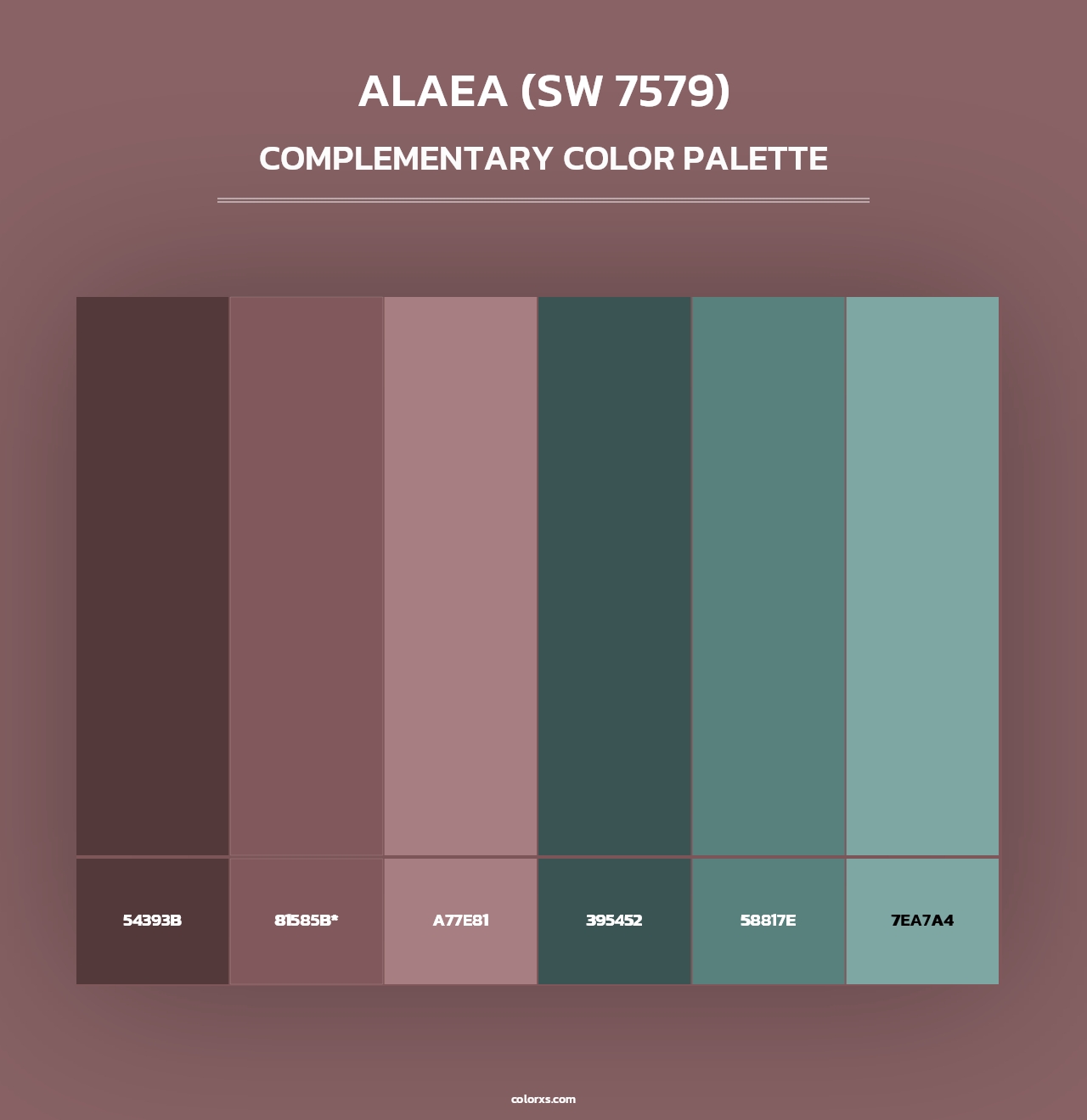 Alaea (SW 7579) - Complementary Color Palette