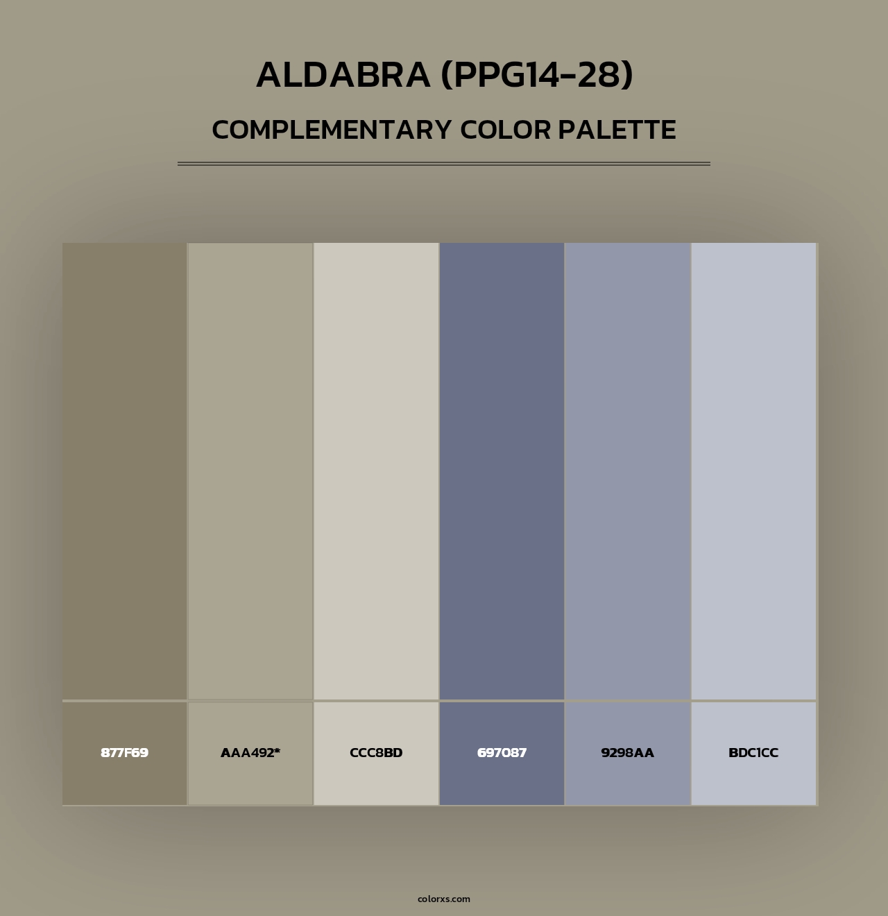 Aldabra (PPG14-28) - Complementary Color Palette