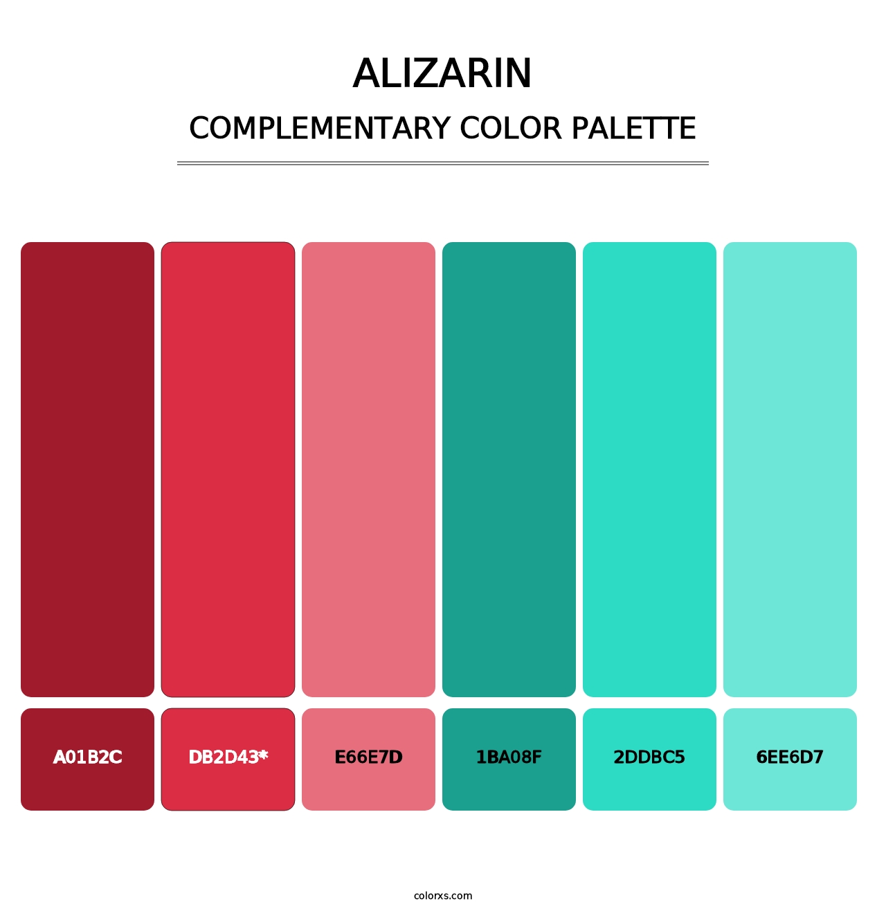 Alizarin - Complementary Color Palette