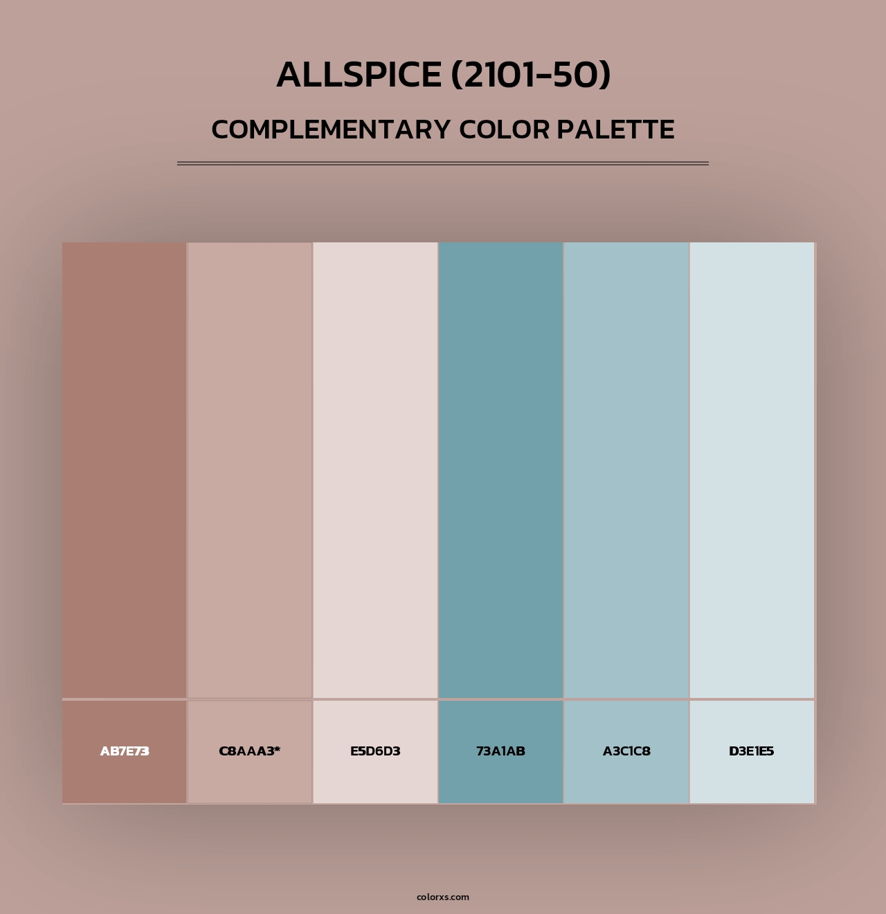 Allspice (2101-50) - Complementary Color Palette