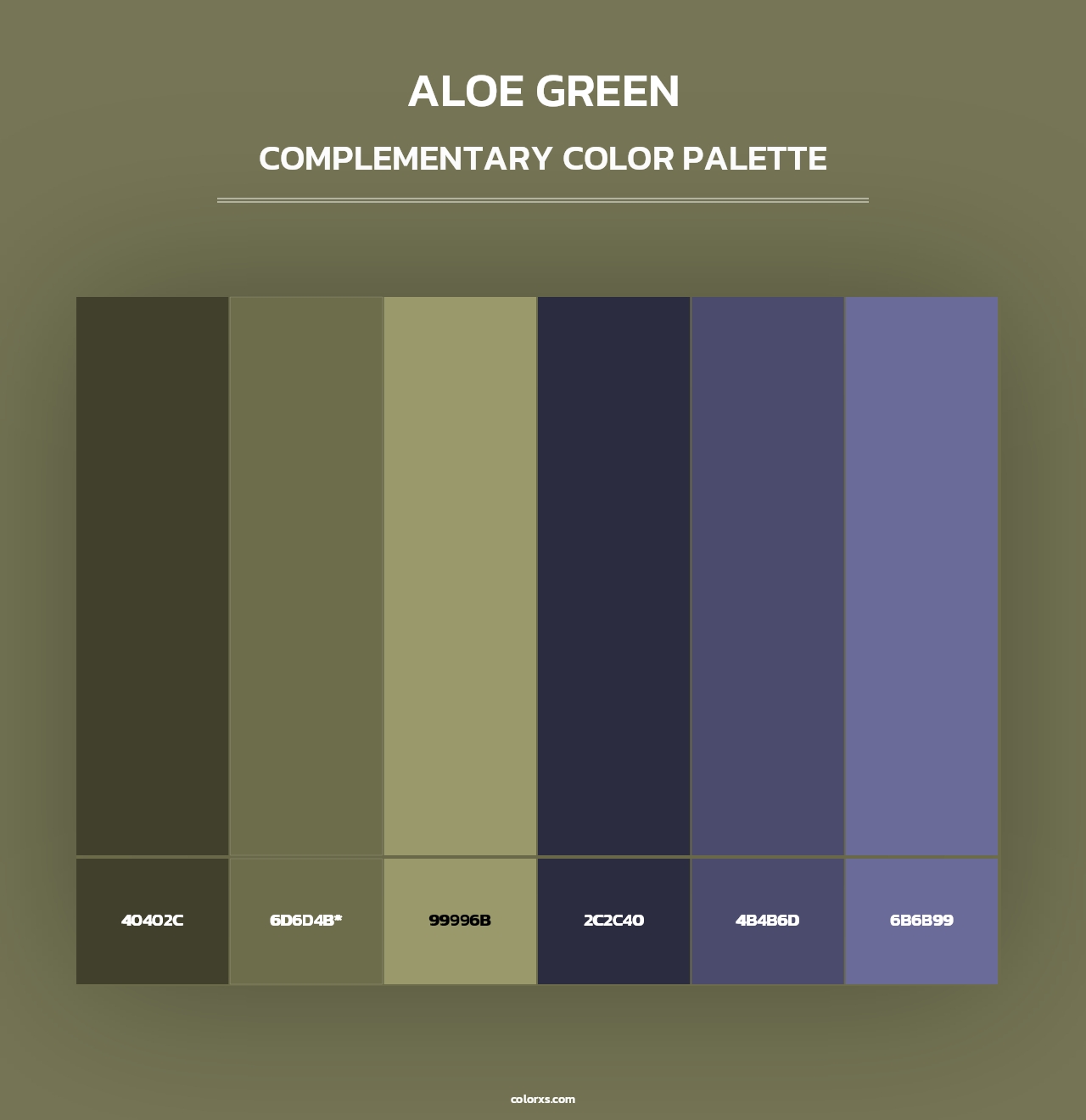 Aloe Green - Complementary Color Palette