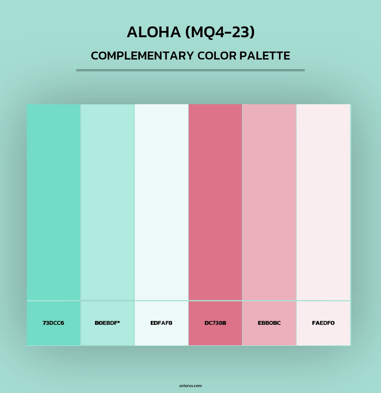 Aloha (MQ4-23) - Complementary Color Palette