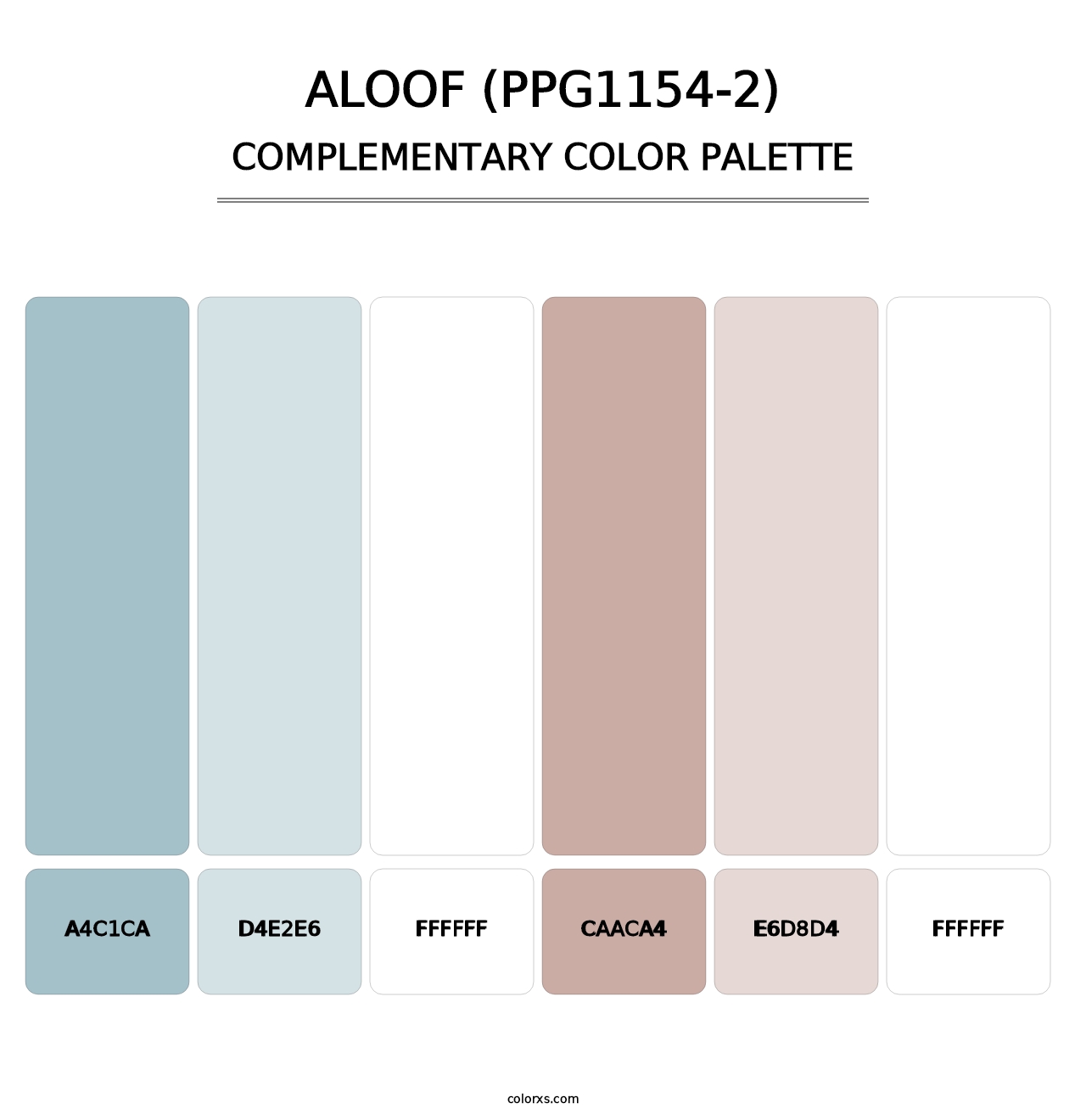 Aloof (PPG1154-2) - Complementary Color Palette