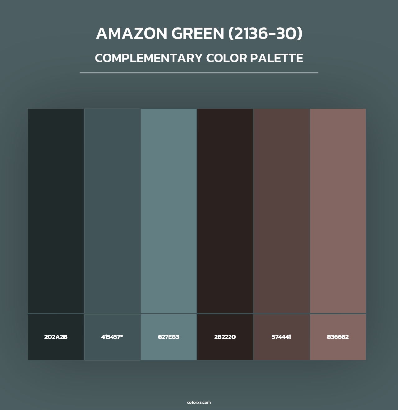 Amazon Green (2136-30) - Complementary Color Palette